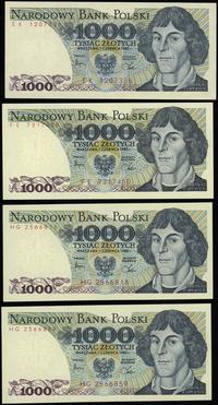 zestaw: 4 x 1.000 złotych 1.06.1982, serie: 1 x 