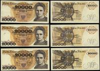 zestaw: 3 x 20.000 złotych 1.02.1989, serie: D, 