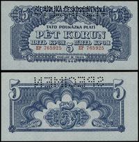 5 koron 1944, seria EP, numeracja 765925, perfor