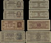 zestaw 4 banknotów 10.03.1942, nominały: 2 x 5 k