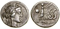 denar 78 pne, Rzym, Aw: Głowa Bachusa w prawo, R