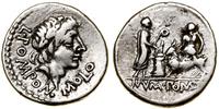 denar 97 pne, Rzym, Aw: Głowa Apolla w prawo, L 