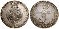2/3 talara (gulden) 1807, Clausthal, patyna, Wel