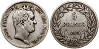 Francja, 5 franków, 1830 D