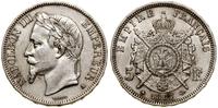 5 franków 1867 BB, Strasbourg, popiersie autorst