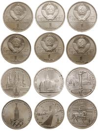 zestaw 8 monet, Igryszka Olimpijskie Moskwa 1980