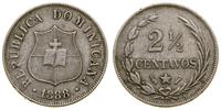 2 1/2 centavos 1888 A, Paryż, miedzionikiel, KM 
