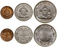 zestaw 3 monet 1954, w skład zestawu wchodzi 10,