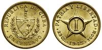 1 centavo 1943, Filadelfia, mosiądz, KM 9.2a