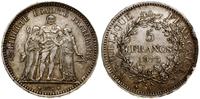 5 franków 1875 A, Paryż, srebro próby "900" 25.0