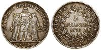 5 franków 1876 A, Paryż, srebro próby "900" 24.9