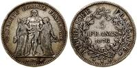 Francja, 5 franków, 1876 K