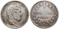 5 franków 1831 BB, Strasbourg, srebro próby "900