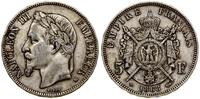 5 franków 1868 BB, Strasbourg, srebro próby "900