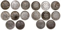 Francja, zestaw: 8 x 5 franków, 1873–1876
