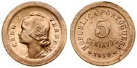 5 centavo 1930, Lizbona, brąz, KM 1