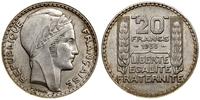 20 franków 1933, Paryż, srebro próby "680" 20.08