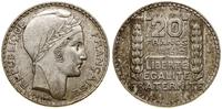 20 franków 1934, Paryż, srebro próby "680" 20.04