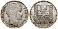 10 franków 1931, Paryż, srebro próby "680" 10.00