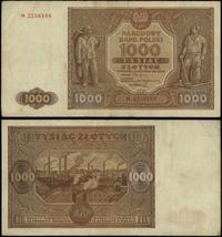 1.000 złotych 15.01.1946, seria M, numeracja 225
