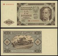 10 złotych 1.07.1948, seria AW, numeracja 416065