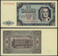 20 złotych 1.07.1948, seria KE, numeracja 675312
