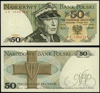 50 złotych 9.05.1975, seria AR, numeracja 105015