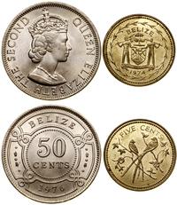 zestaw 2 monet, w skład zestawu wchodzi 50 centó