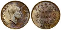 1 cent 1929 H, Birmingham, brąz, patyna, KM 18