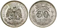 50 centavos 1944, Meksyk, srebro próby 720, KM 4