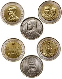 zestaw 3 monet, w skład zestawu wchodzi 10 bahtó