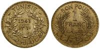 Tunezja, 1 frank, AH 1360 (AD 1941)