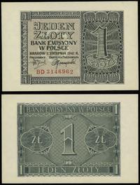 1 złoty 1.08.1941, seria BD, numeracja 3146962, 