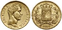 40 franków 1830 A, Paryż, złoto 12.87 g, ładnie 