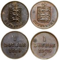 lot 2 x 1 double 1889 H, 1929 H, Birmingham, brą