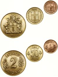 lot 8 monet, 1 eyrir 1953, 10 aurar 1960, 10 aur