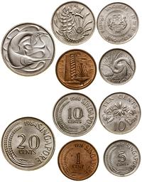 lot 5 monet, 1 cent 1976, 5 centów 1971, 10 cent