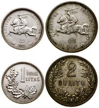 lot 2 monet: 1 lit, 2 lity 1925, srebro próby 50