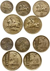 lot 5 monet  , 1 cent 1925, 5 centów 1925, 10 ce