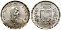 5 franków 1969 B, Berno, srebro próby 835, 15 g,