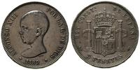 5 peset 1889/MP-M, Madryt, srebro "900" 25.0 g, 