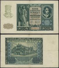 50 złotych 1.03.1940, seria D, numeracja 4737772