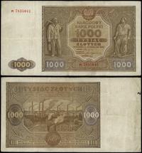 1.000 złotych 15.01.1946, seria M, numeracja 783