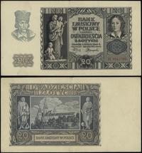 20 złotych 1.03.1940, seria H, numeracja 4541790