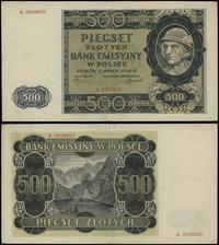 500 złotych 1.03.1940, seria A, numeracja 332882