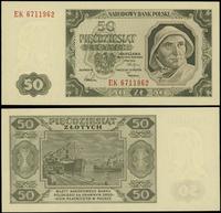 50 złotych 1.07.1948, seria EK, numeracja 671196