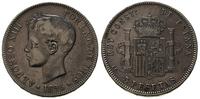 5 peset 1896/PG-V, Madryt, srebro "900" 25.0 g, 