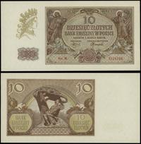 10 złotych 1.03.1940, seria M, numeracja 9124189