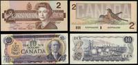 Kanada, zestaw: 2 dolary 1986, 10 dolarów 1971