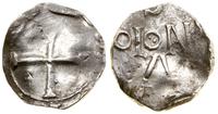 denar X/XI w., Aw: Krzyż grecki, w każdym kącie 